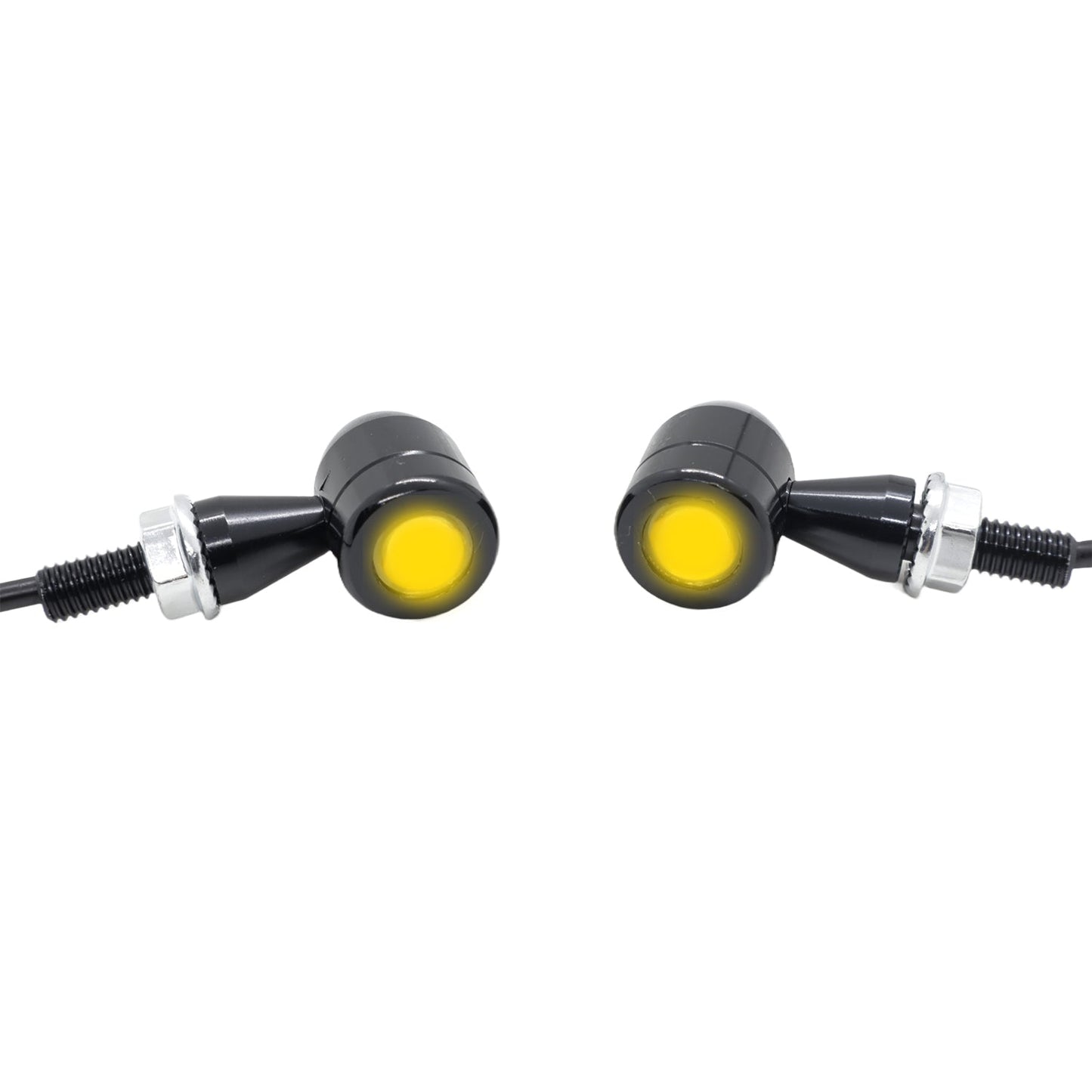 Universal CNC Strobe Light Yellow Indicator For all Bikes, Motorcycle turn on Signal  (Pack of 2Pcs.)