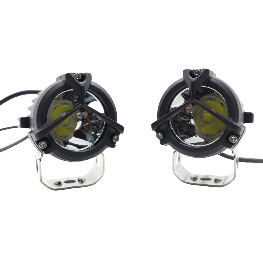 LIU HJG 60 Watt White LED Fog Light Universal for Bikes and Cars (12V-80V, Pack of 2)