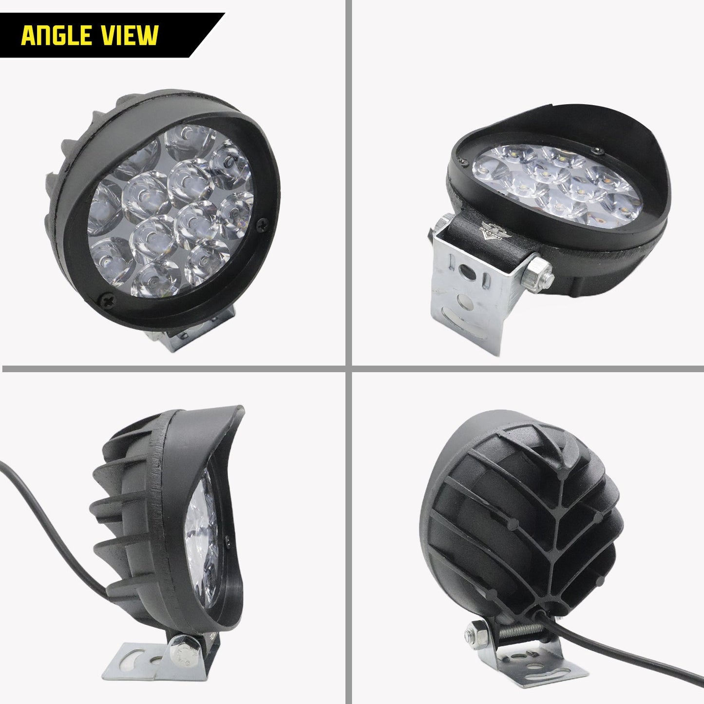 AutoPowerz 12 LED Yellow-White Fog Light for Universal Bike & Car Easy to Install Compactable with all type Vehicles