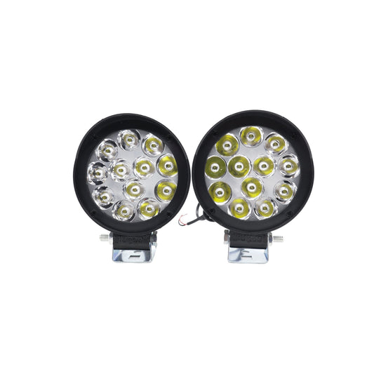 LIU HJG 12 LED Cap Set Fog Light Universal for Bikes and Cars (Pack of 2 + 1 Switch)