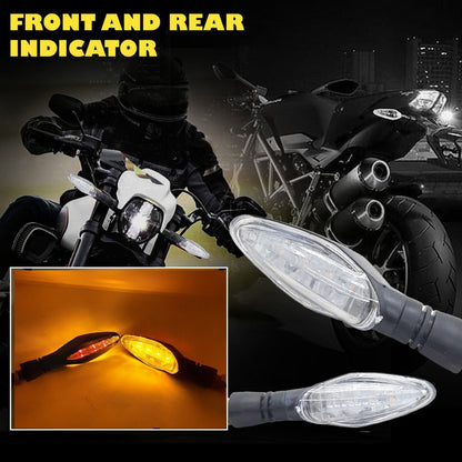 Universal Dual Side LED Motorcycle Indicator Yellow Stable Light with Red Stable DRL (Pack Of 2)