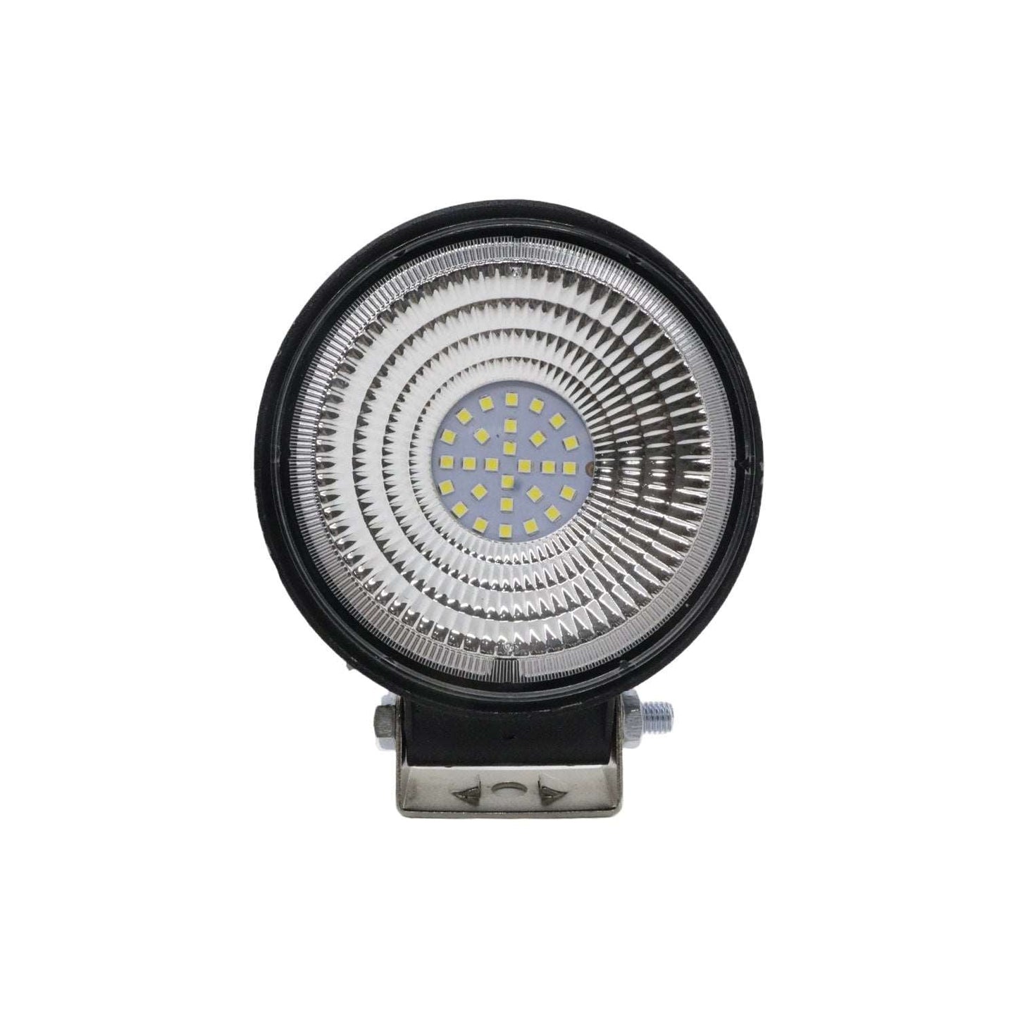 28 LED ROUND FOG LIGHT Flood Driving Lamp for Car, Off Road Truck, Jeep, SUV, ATV and UTV (72W, 12V-80V DC, White Pack of 1)