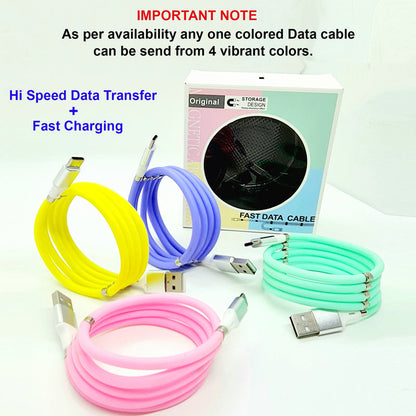 USB Mobile Charger with Type C Data Cable (Fast Charging & Data Transfer) for Bikes & Cars.