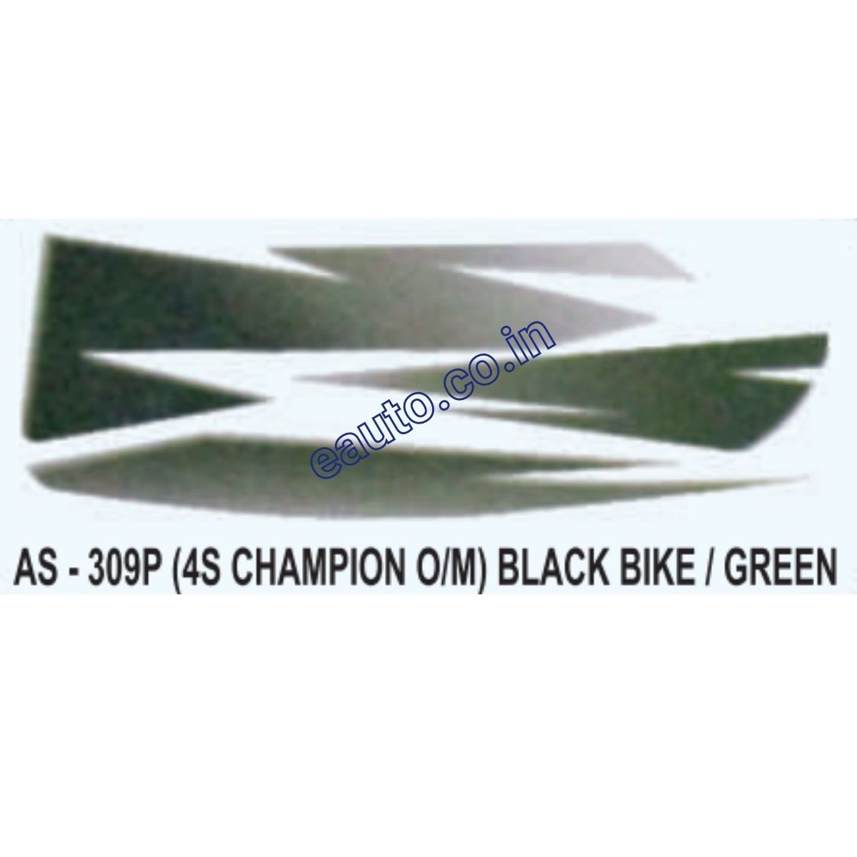 Graphics Sticker Set for Bajaj 4S Champion | Old Model | Black Vehicle | Both Sides