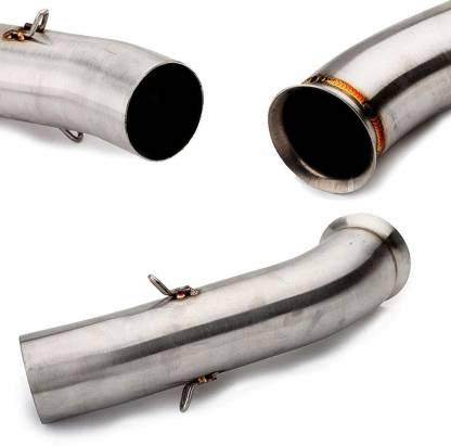 Autopowerz Stainless Steel Motorcycle Exhaust Middle Muffler Bend Pipe (Bend Pipe RC390)