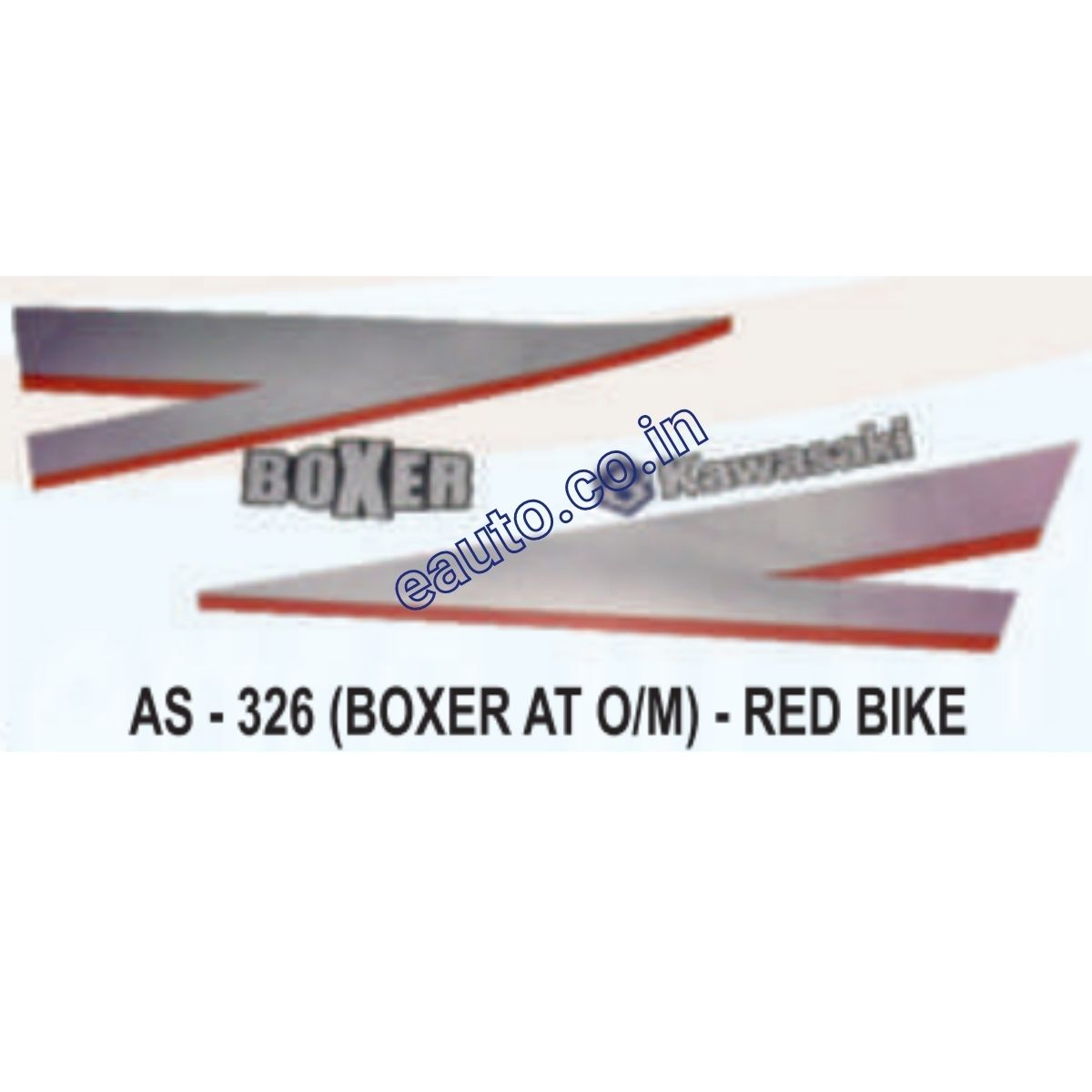 Graphics Sticker Set for Bajaj Boxer AT | Old Model | Red Vehicle | Both Sides