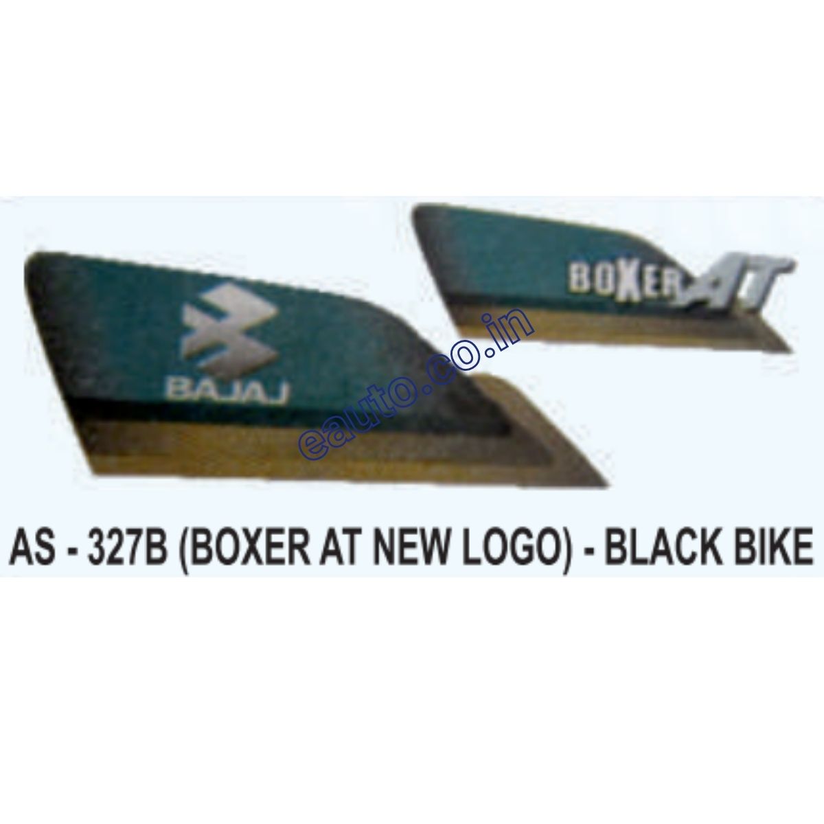 Graphics Sticker Set for Bajaj Boxer AT | New Logo | Black Vehicle | Both Sides