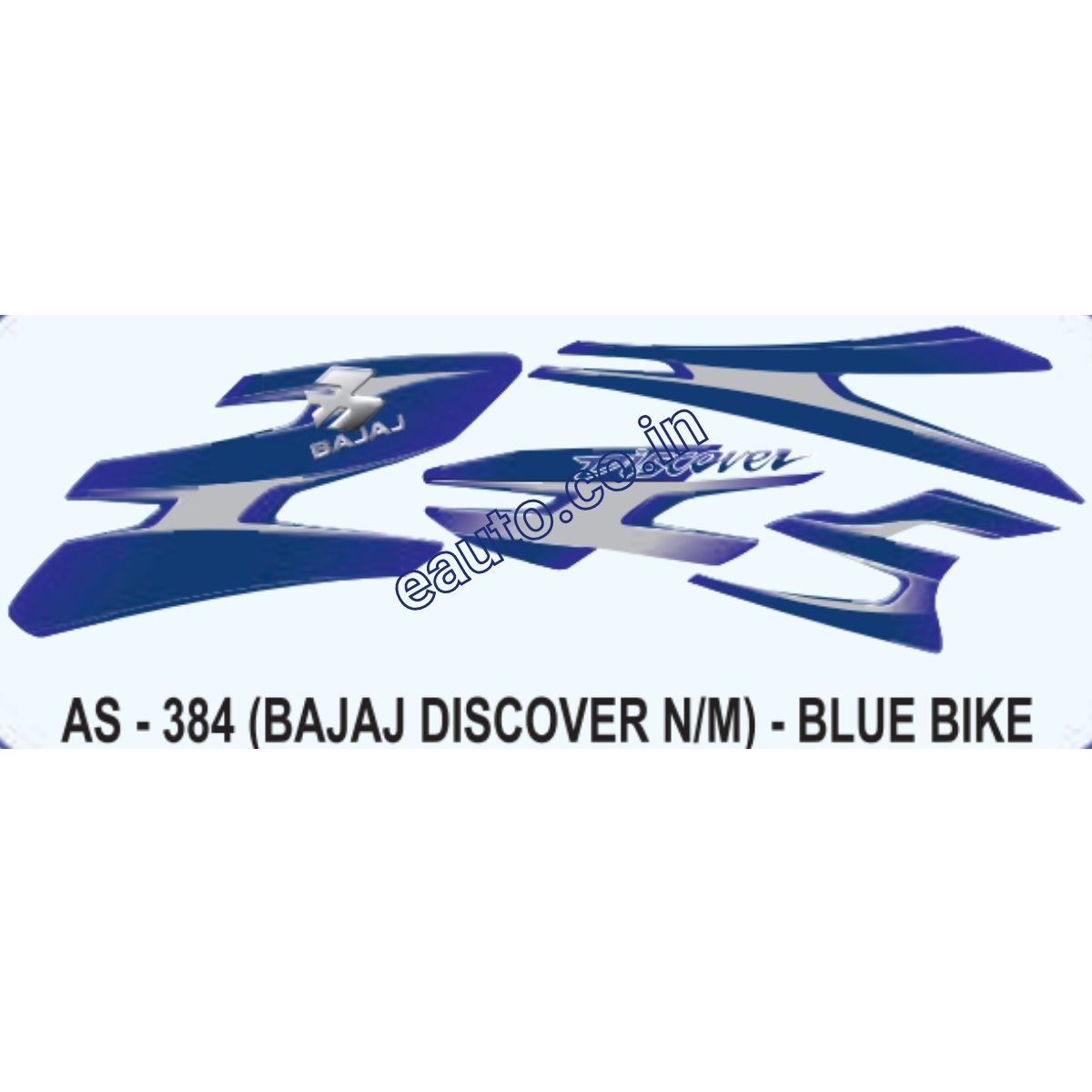 Graphics Sticker Set for Bajaj Discover | New Model | Blue Vehicle | Both Sides