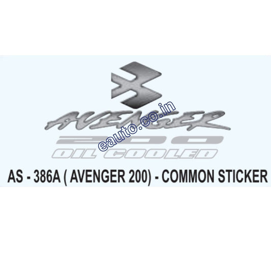 Graphics Sticker Set for Bajaj Avenger 200 | Common Sticker | Both Sides