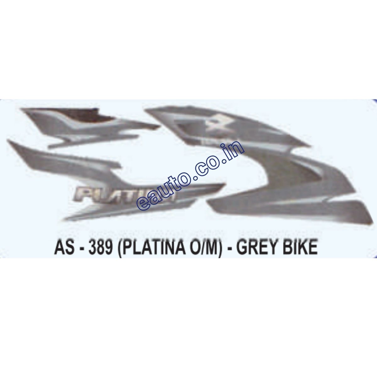 Graphics Sticker Set for Bajaj Platina | Old Model | Grey Vehicle | Both Sides