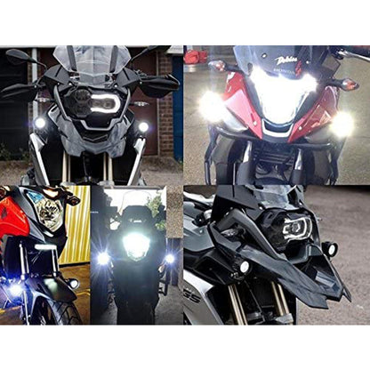 U5 CREE LED Driving Fog Light in Aluminum Body with Switch for All Motorcycles, ATV and Bikes and Cars (15W, White Light, 2 PCS)