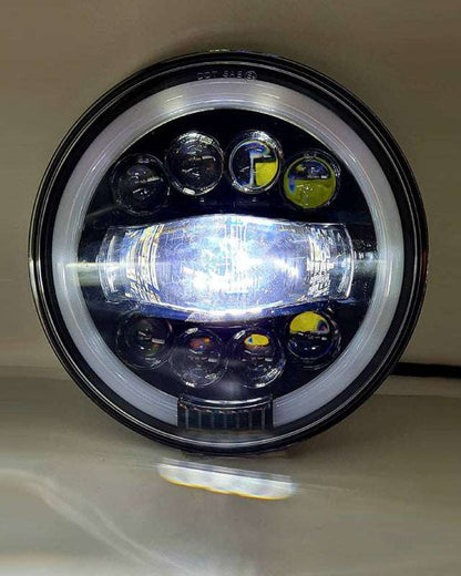 7 Inch Round Headlight for Bike and Cars  (Morsan Tiranga Led Headlight)