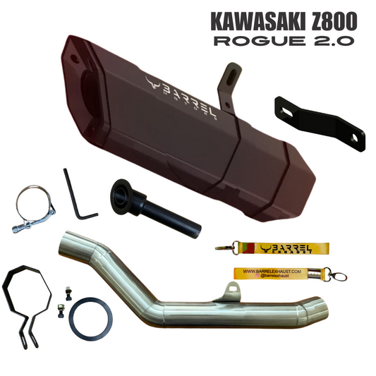 Kawasaki Z800 Rogue 2.0 Barrel Exhaust