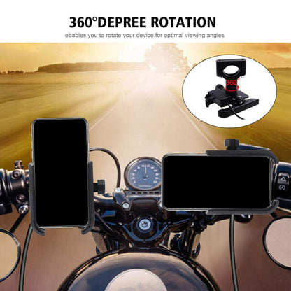 Universal CNC, Motorcycle Mobile Stand Anti-Slip Fixed Bracket Shockproof