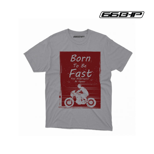 66BHP - Biker T-Shirt Grey for Men