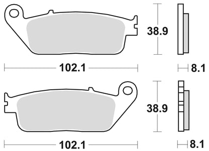 716CM55 - Sintered Pads - Braking Brakes