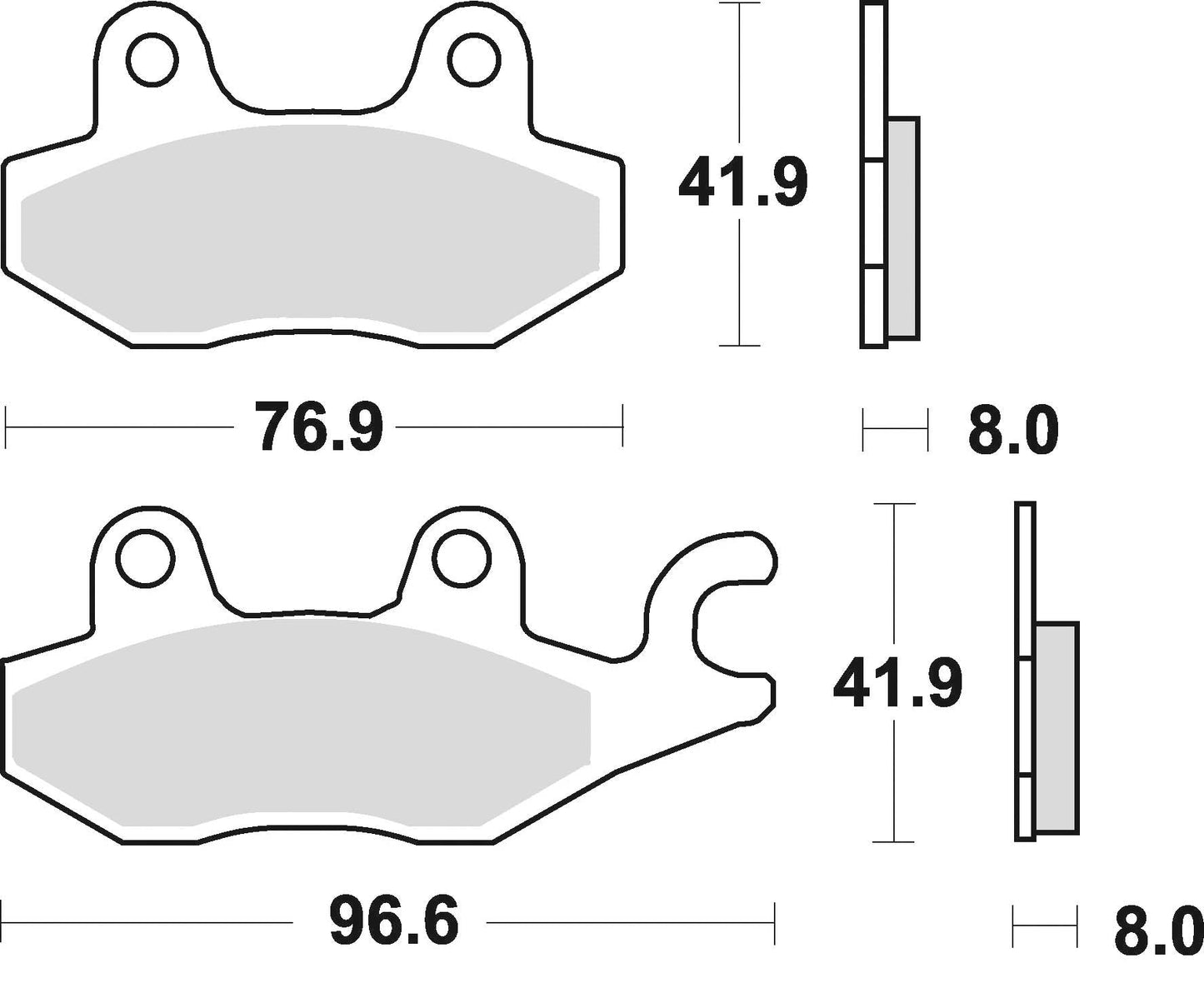 725SM1 - Semi Metallic - Braking Brakes