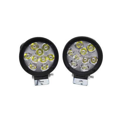 LIU HJG 9 LED Cap Set Fog Light Universal for Bikes and Cars (Pack of 2 + 1 Switch)