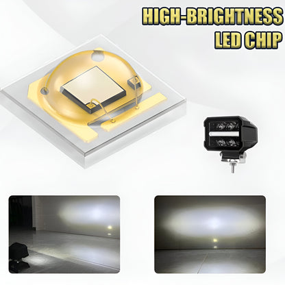 White LED 60W DC 9V-36V Fog Light Universal Fog Lamp Car, Motorbike, Truck (Pack Of 1) with 12 Months Official Warranty