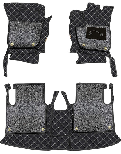 Mercedes E53 AMG  2022-7D Luxury Car Mat, All Weather Proof, Anti-Skid, 100% Waterproof & Odorless with Unique Diamond Fish Design (24mm Luxury PU Leather, 2 Rows)