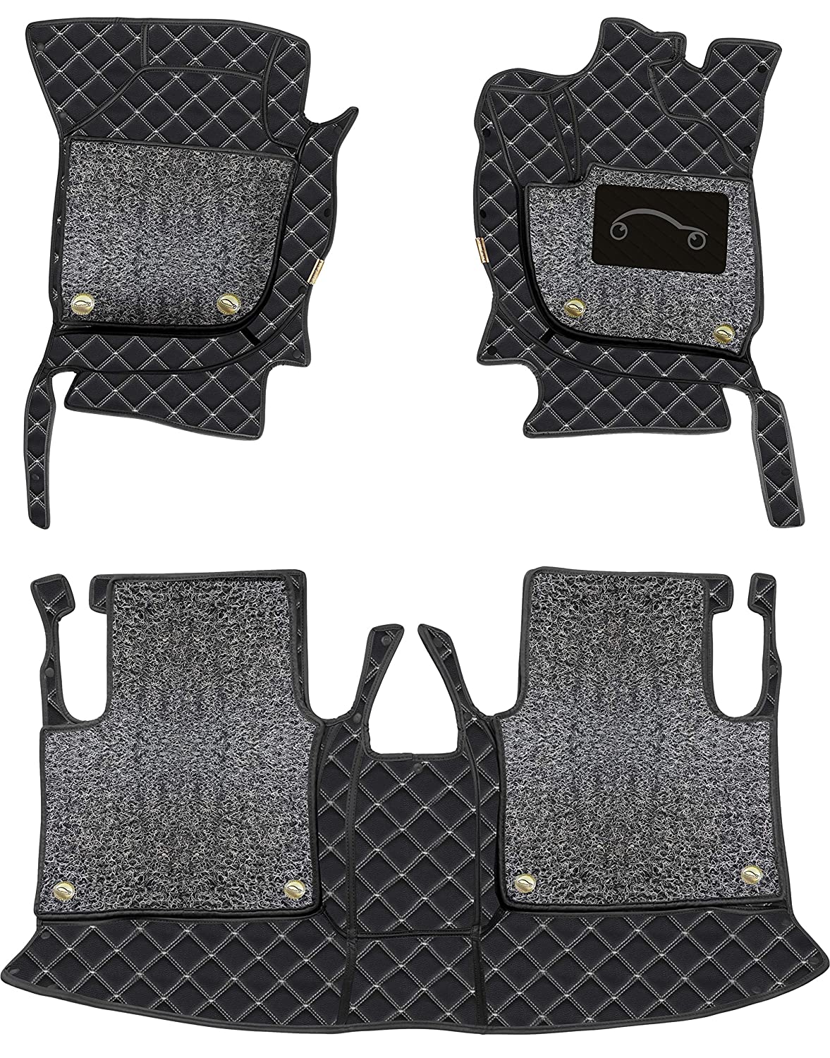 Autofurnish 7D Luxury Custom Fitted Car Mats For Honda Brio 2011-19