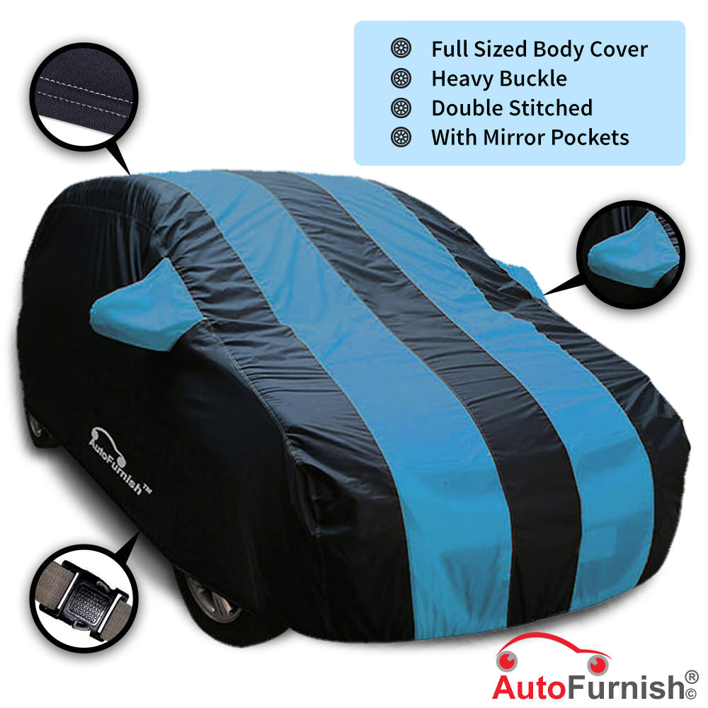 Autofurnish  Stylish Aqua Stripe  Car Body Cover For Hyundai Tucson 2022