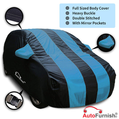 Autofurnish  Stylish Aqua Stripe  Car Body Cover For Land Rover Range Rover Vogue SE 2021