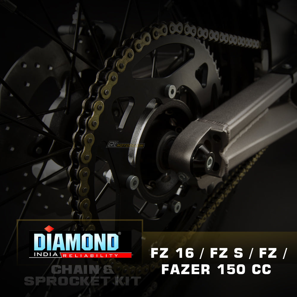 Yamaha FZ 16/ FZ / FZS / Fazer 150CC - Diamond Chain Sprocket Kit (K158)