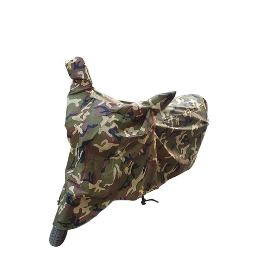 Mototrance Aero Jungle Green 100% Waterpoof Camouflage Army Military style With Mirror Pocket Bike Body Cover For Yo Electron ER (BIKE BODY COVER)