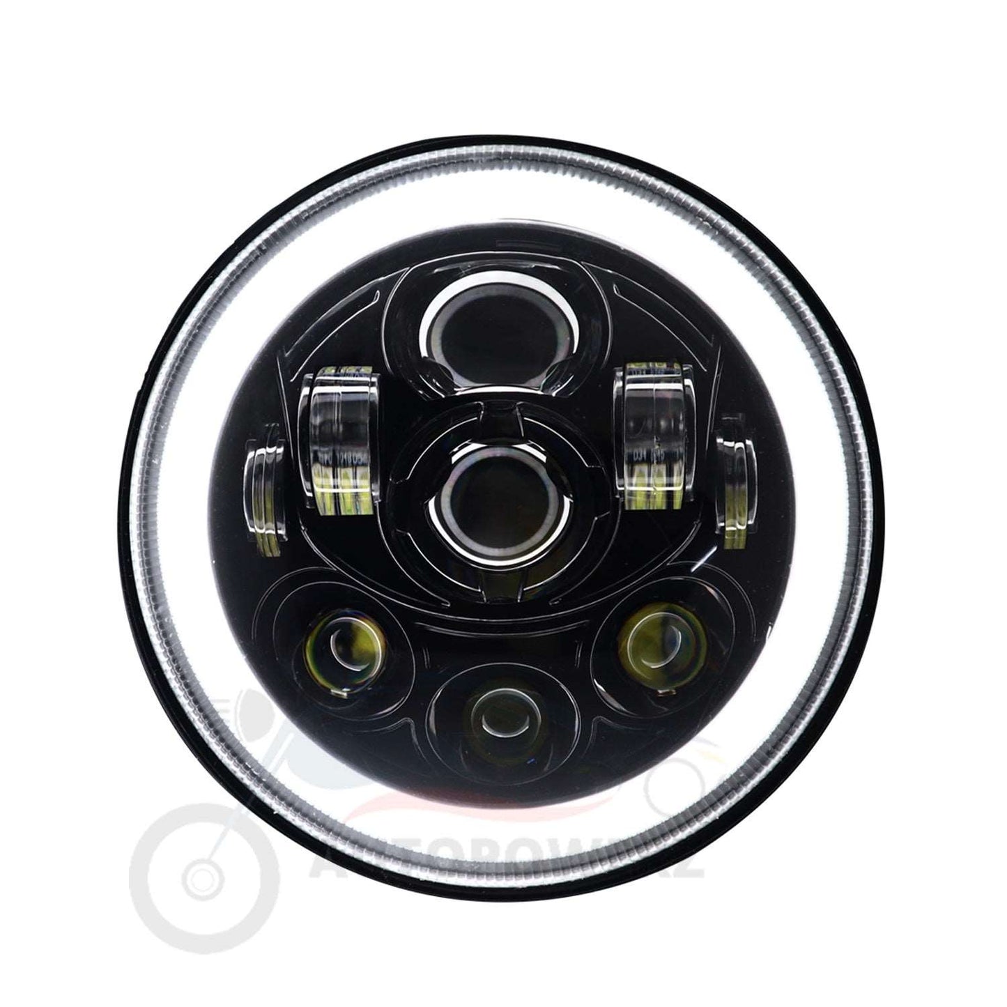 7 Inch Round Led Headlight for Bikes and Cars (9 led Headlight) (DC12-80V, 90W)