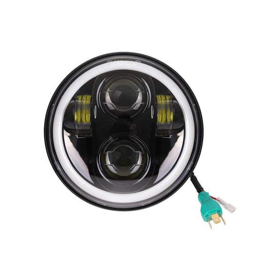 AutoPowerz 5.75 Inch Round Led Headlight for Bikes and Cars (12V-80V, 75W) (Model 2)