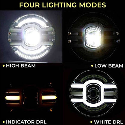 7 inch Led Headlight for Bikes and Cars (60W)