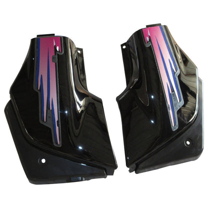 Side Panel / Side Cowl Set Fit For Hero Passion Old Model Black(Pink Sticker)