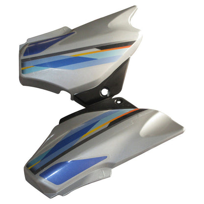 Side Panel / Side Cowl Set Fit For Hero Super Splendor New Model Cloud Silver Colour(For Blue Bike)