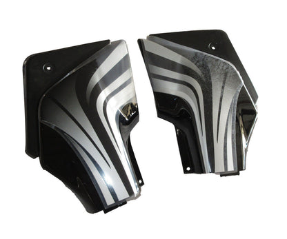 Side Panel / Side Cowl Set Fit For Hero Passion Pro Black for Silver  Bike