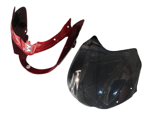 Headlight Visor Fit For Bajaj XCD Flame Red