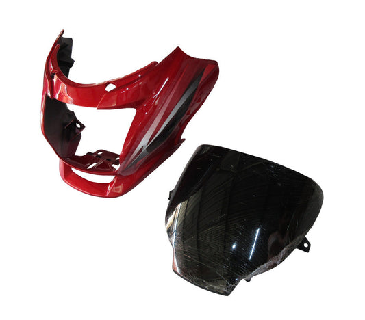 Headlight Visor Fit For Hero Super Splendor Latest(Type 2) Candy Blazing Red