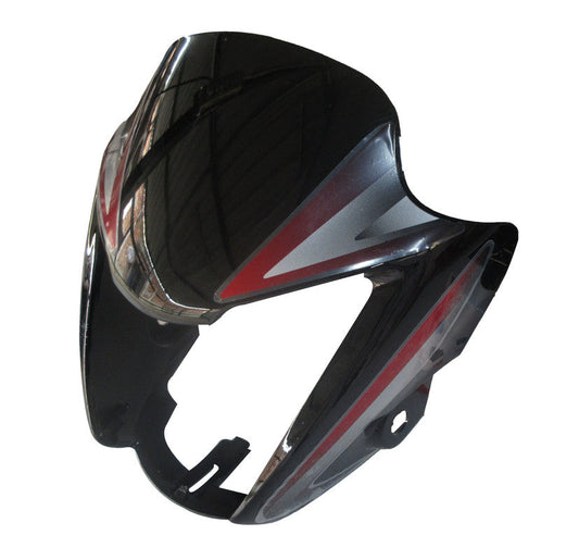 Headlight Visor Fit For Hero Splendor NXG Black (Red Sticker)