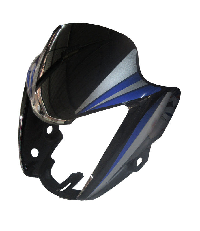 Headlight Visor Fit For Hero Splendor NXG Latest Black (Blue Sticker)