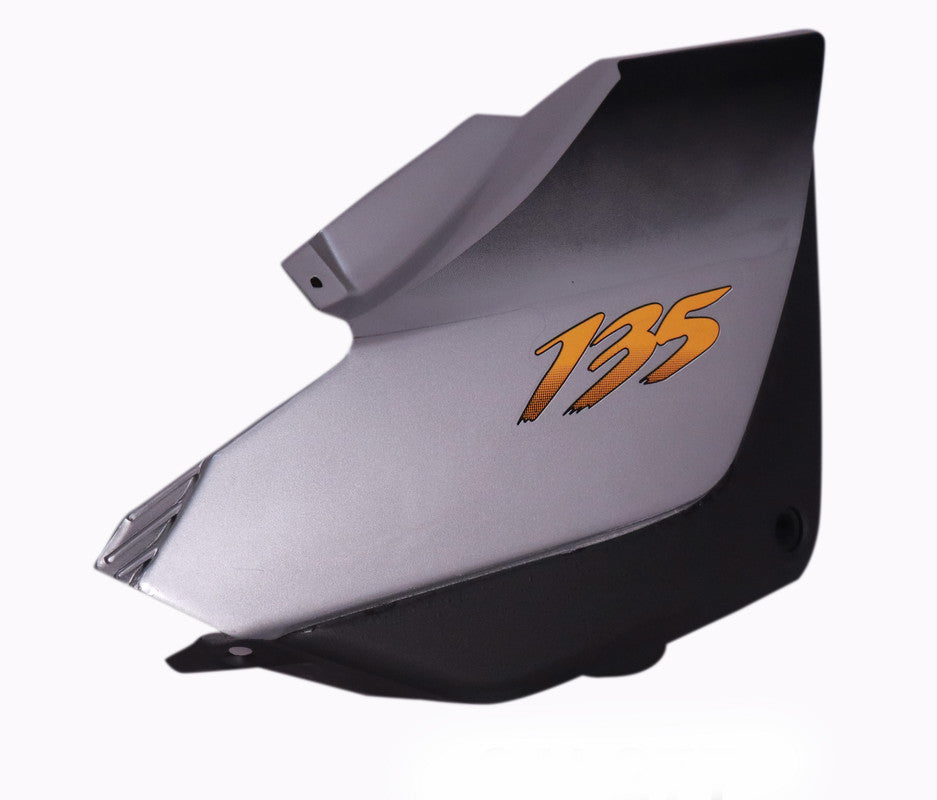 Side Panel / Side Cowl Set Fit For Hero Ambition Cloud Silver For Black Bike