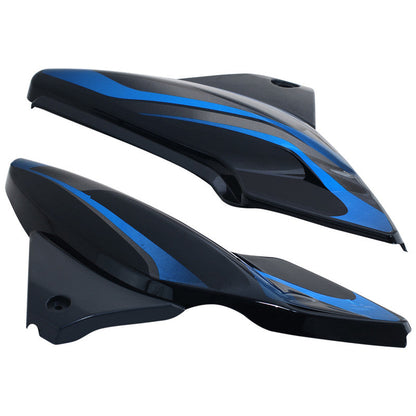 Side Panel / Side Cowl Set Fit For Bajaj Discover 125CC/150CC (3D Type) Black(Blue Sticker)