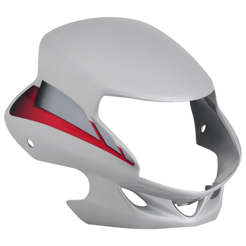 Headlight Visor Fit For Hero HF-Deluxe Cloud Silver(Red Sticker)