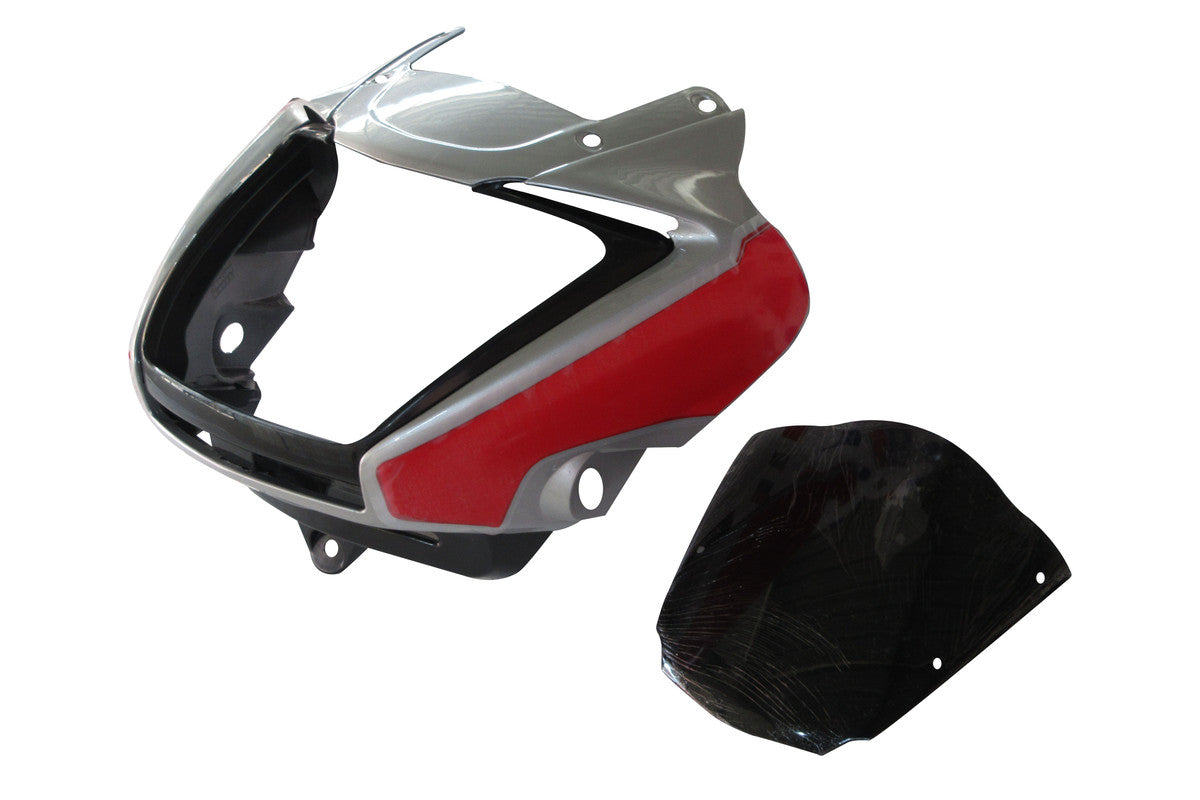 Headlight Visor Fit For Hero Splendor i-Smart Cloud Silver For Sport Red Bike