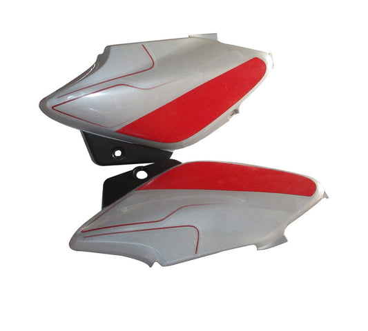 Side Panel / Side Cowl Set Fit For Hero Splendor i-Smart Cloud Silver For Sport Red Bike