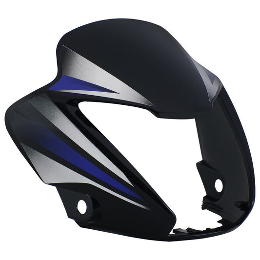 Headlight Visor Fit For Hero Splendor NXG Latest (New Graphics) Black (Blue Sticker)