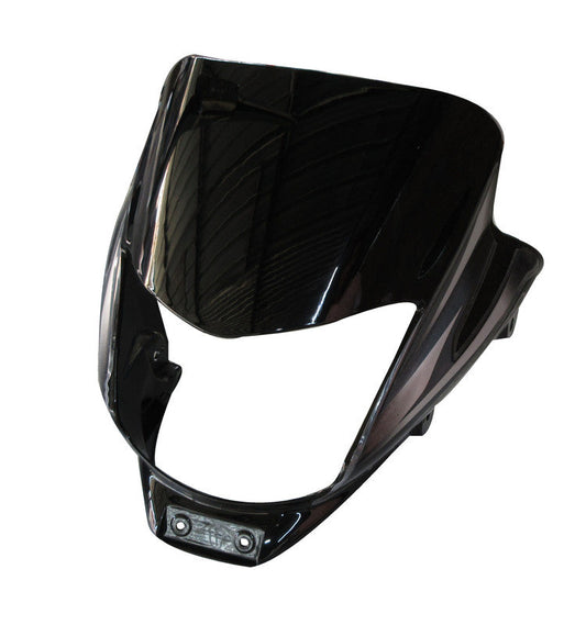 Headlight Visor Fit For Bajaj Platina 100 ES Black(Grey Sticker)