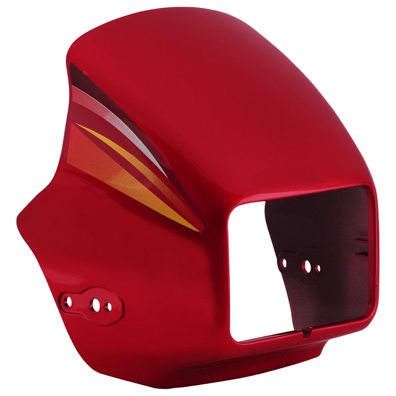 Headlight Visor Fit For Hero Splendor Pro (Black Alloy Wheels) Candy Blazing Red