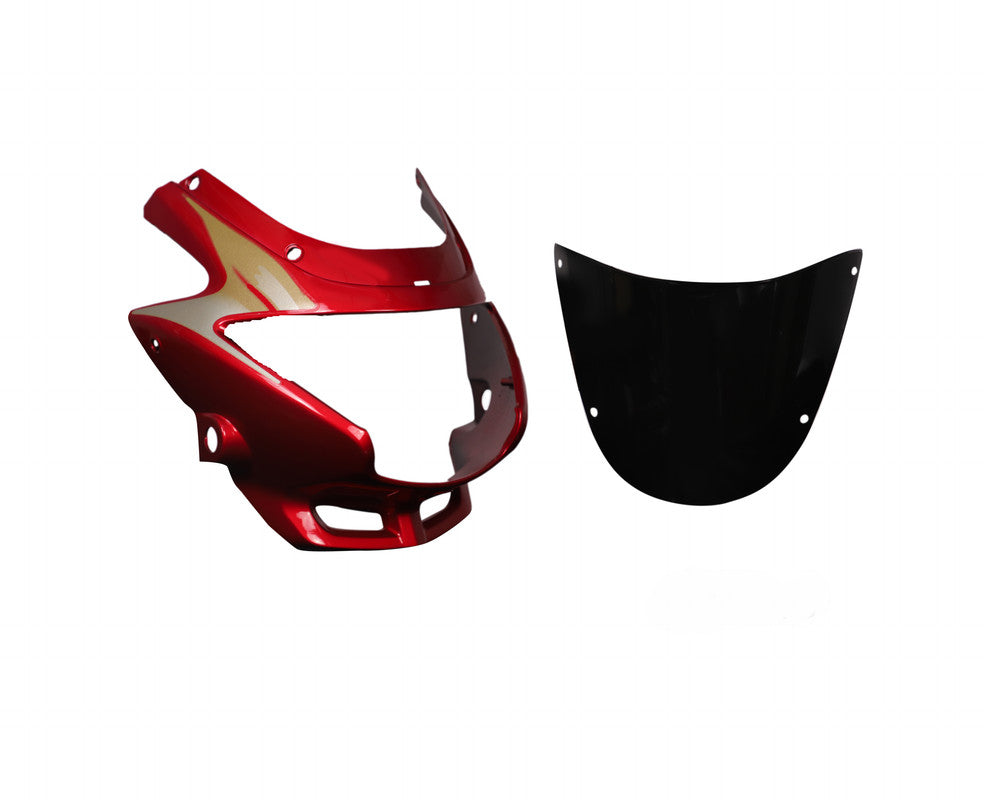 Headlight Visor Fit For With Glass Hero Glamour Old Model Candy Blazing Red