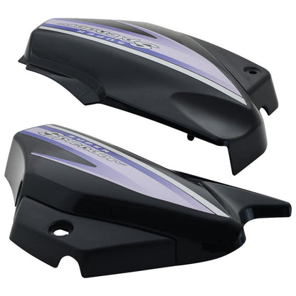 Side Panel / Side Cowl Set Fit For Hero Super Splendor Old Model Black (Purple Sticker)