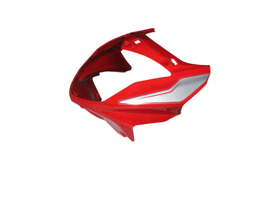 Headlight Visor Fit For Hero Splendor i-Smart 110 With Glass Sports Red (Silver Sticker)